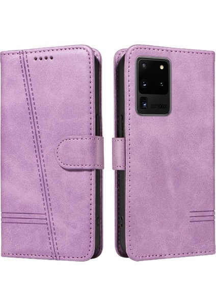Samsung Galaxy S20 Ultra Cüzdan Telefon Kılıfı Için Kredi Kartı ile Filp Durumda (Yurt Dışından)