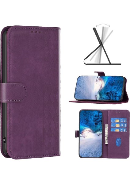 IPhone 15 Için Flip Case Artı Kart Yuvaları Tutucu Iş Çok Renkli Durumda (Yurt Dışından)