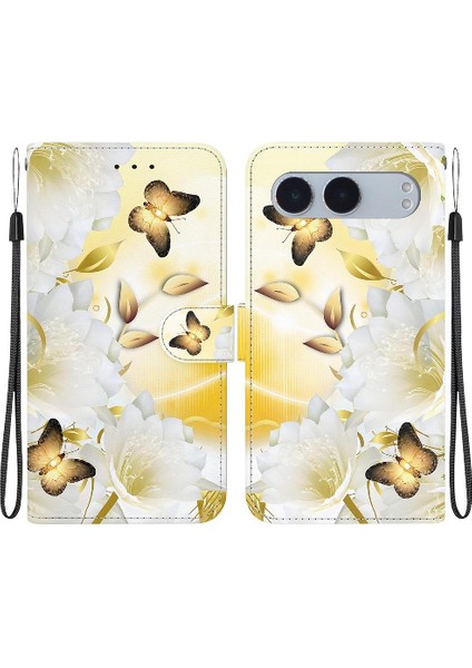 Oneplus Nord 4 Kart Yuvaları Için Kılıf Cüzdan Manyetik Kapatma Kelebek Pu (Yurt Dışından)