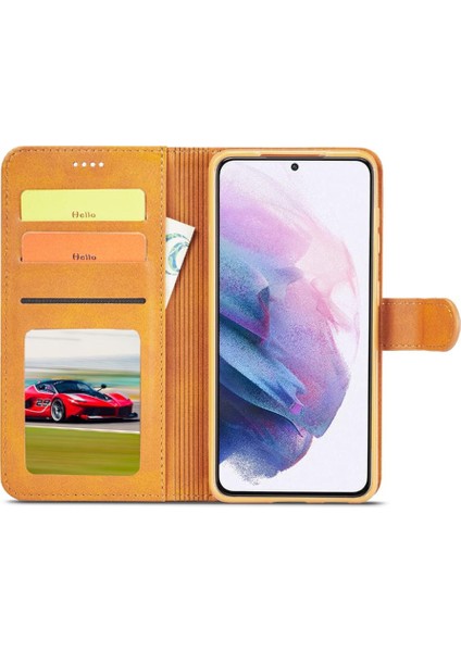 Samsung Galaxy S22 Artı Tutucu Kart Yuvaları ile Cüzdan Buzağı Flip (Yurt Dışından)