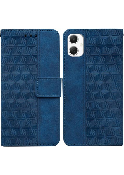 Samsung Galaxy A06 Cüzdan Kapak Premium Pu Deri Geometrik Için Flip Case (Yurt Dışından)