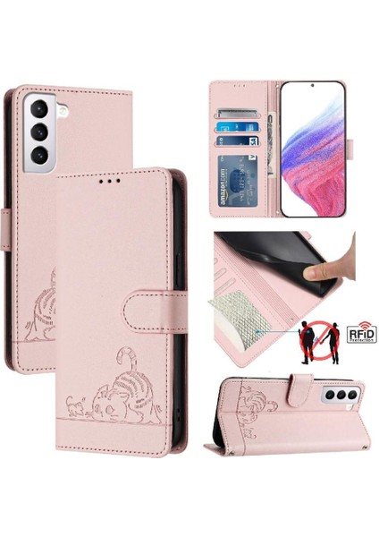 Samsung Galaxy S21 Artı Kart Yuvası Tutucu Için Kickstand Kedi Rfıd Flip (Yurt Dışından) indirimleri