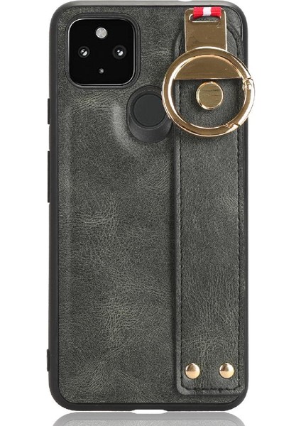 Google Pixel 5 Bilek Kayışı Uyumluluk Rahatlığı Premium Pu Için Kılıf (Yurt Dışından)