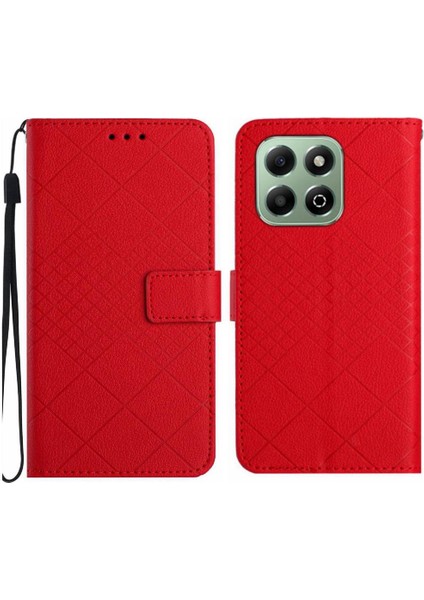 El Kayışı Kart Yuvası Standı ile Onur X6B Cüzdan Pu Deri Için Flip Case (Yurt Dışından)