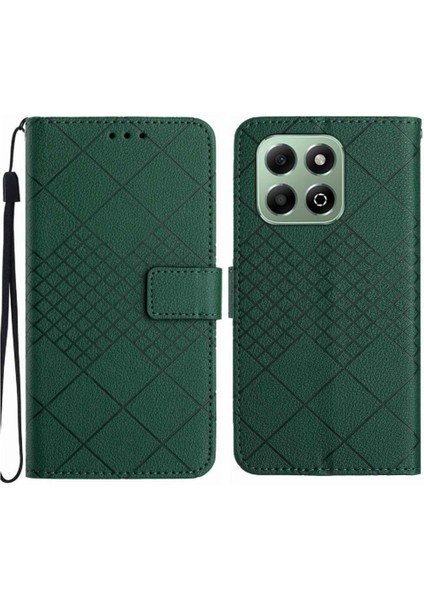 El Kayışı Kart Yuvası Standı ile Onur X6B Cüzdan Pu Deri Için Flip Case (Yurt Dışından)
