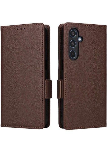 Samsung Galaxy M35 5g Pu Deri Manyetik Yan Toka Kart Için Flip Case (Yurt Dışından)