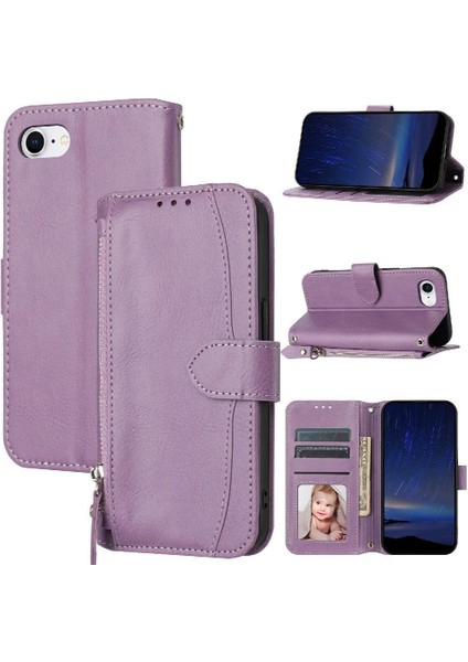 IPhone IPhone Se 2024 Anti Scratch Manyetik Kapatma Pu Kart Için Flip Case (Yurt Dışından) modelleri