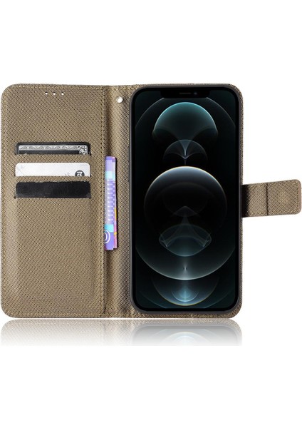 IPhone 12 Için Kılıf Pro Max Kapak Manyetik Cüzdan Kart Tutucu Kickstand (Yurt Dışından)