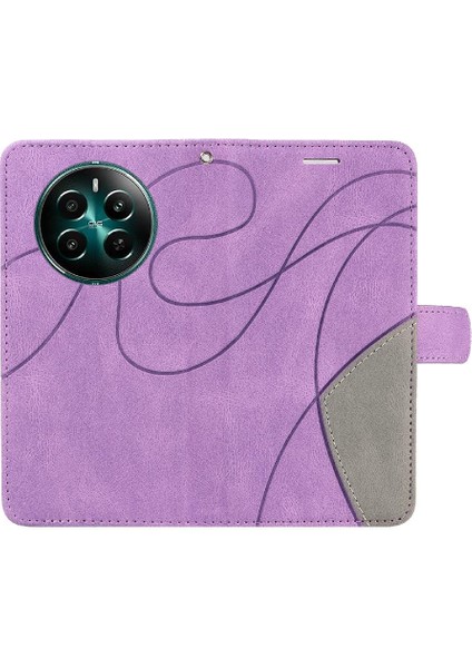 Kart Yuvası Standı ile Realme 12 Artı Için Flip Case Pu Deri Flip Folio (Yurt Dışından) modelleri
