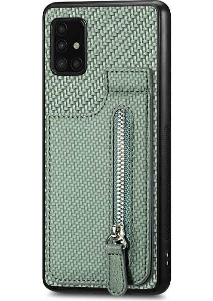 Samsung Galaxy A51 5g Için Kılıf Cüzdan Manyetik Araç Montaj Fermuar Standı Crad (Yurt Dışından) fırsatları