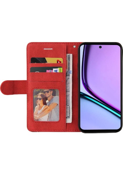 Realme C67 4g Kickstand Koruyucu Pu Deri Flip Folio Için Flip Case (Yurt Dışından) indirimleri