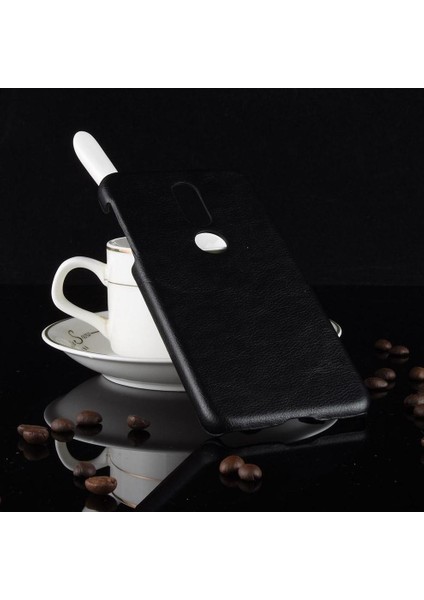 Nokia 7.1 Için Retro Kılıf Koruyucu Kapak Retro Lychee Desen Anti (Yurt Dışından)
