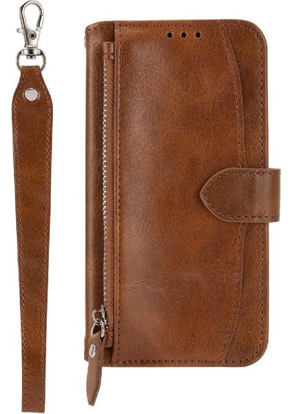 IPhone IPhone Se 2024 Anti Scratch Manyetik Kapatma Pu Kart Için Flip Case (Yurt Dışından)