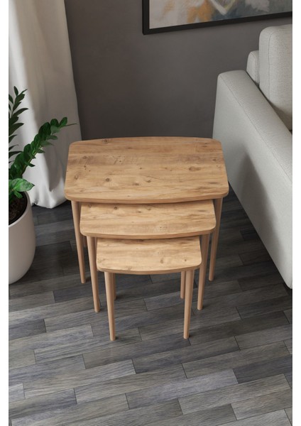 Astor Çam Zigon Sehpa 3'lü Set fırsatları