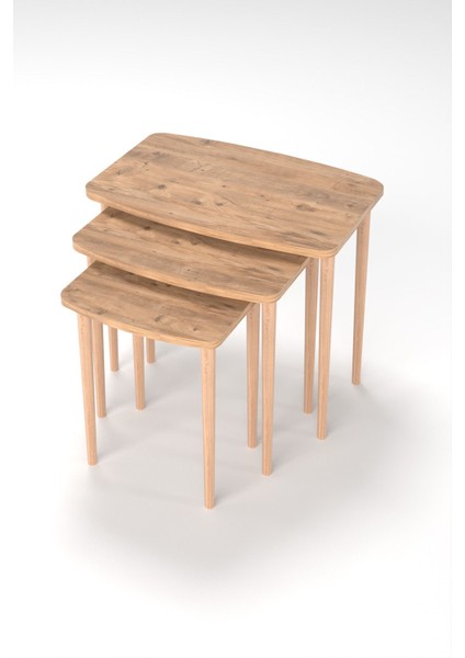 Astor Çam Zigon Sehpa 3'lü Set indirimleri