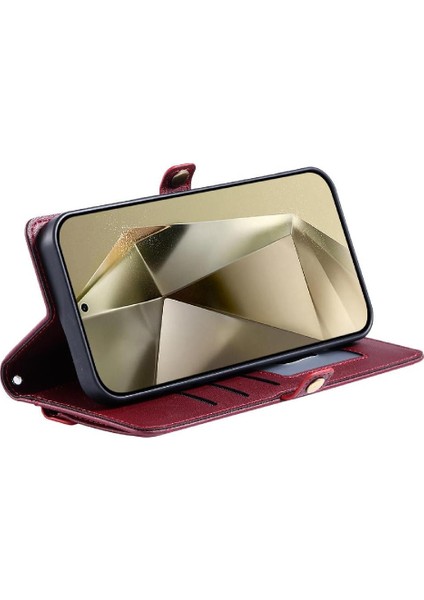 Cüzdan Crossbody Durumda IPhone 16 Için Artı Kart Tutucu Fermuar Faturaları Yuvası Için (Yurt Dışından)