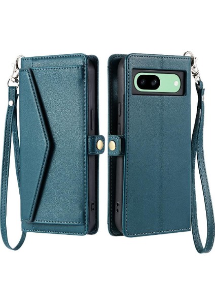 Rfıd Için Google Piksel 8A Kart Tutucu Cüzdan Durumda Cüzdan Crossbody Durumda (Yurt Dışından)