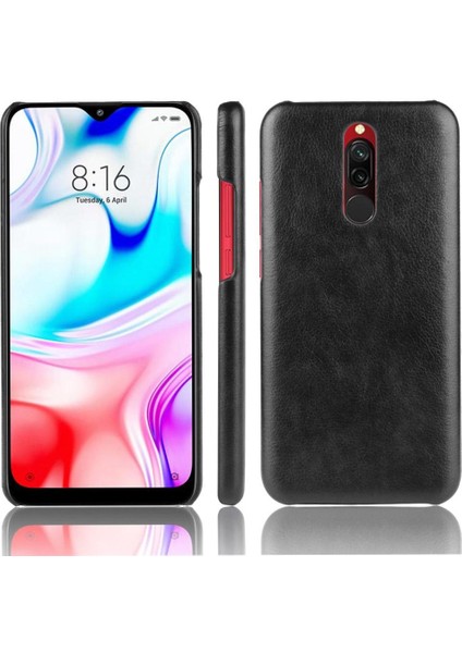 SZY Market Xiaomi Redmi 8 Lychee Desen Uyumluluk Anti Scratch Için Retro Kılıf (Yurt Dışından)