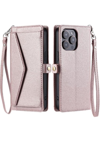 IPhone 14 Pro Için Cüzdan Crossbody Durumda Rfıd Engelleme Cüzdan Durumda (Yurt Dışından) indirimleri