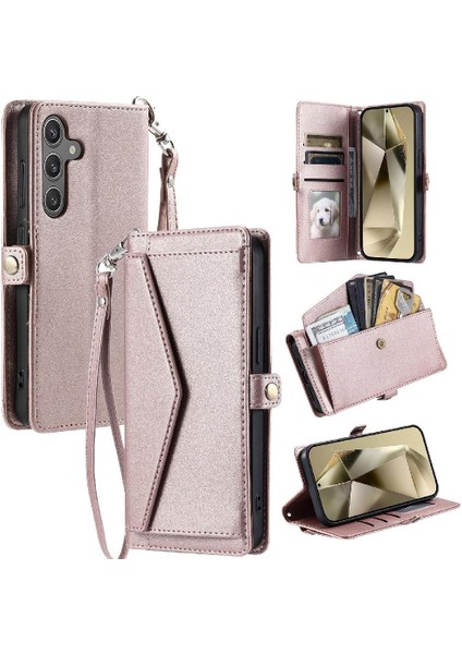 Kadınlar Için Cüzdan Crossbody Kılıf Samsung Galaxy S24 Cüzdan Kılıf Kart (Yurt Dışından) fırsatları