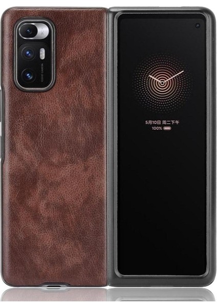 Retro Kılıf Xiaomi Mi Mix Fold Lychee Desen Koruyucu Kapak Anti (Yurt Dışından)