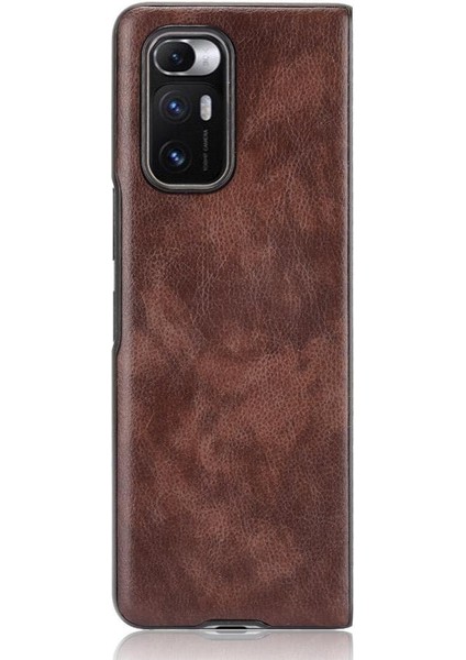 Retro Kılıf Xiaomi Mi Mix Fold Lychee Desen Koruyucu Kapak Anti (Yurt Dışından)