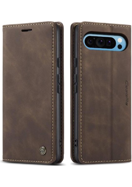 Google Piksel 9 Pro Xl Için Flip Case Manyetik Kapatma Darbeye Vaka Kartı (Yurt Dışından)