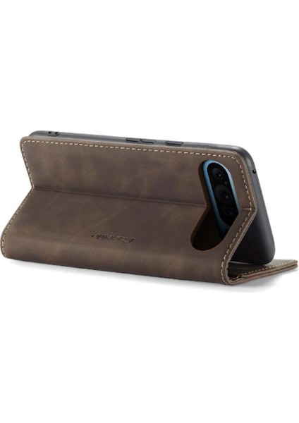 Google Piksel 9 Pro Xl Için Flip Case Manyetik Kapatma Darbeye Vaka Kartı (Yurt Dışından)