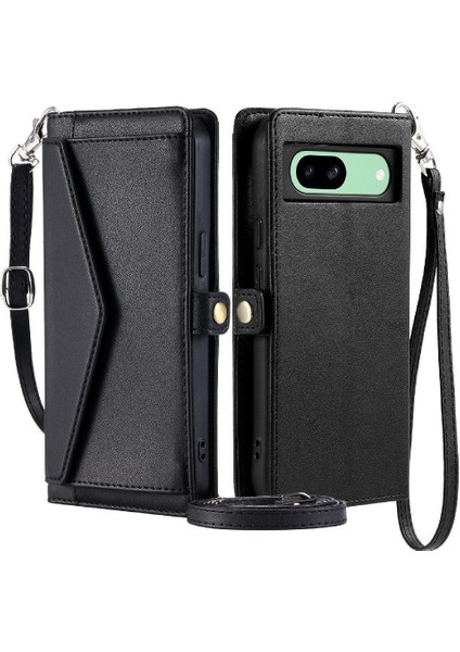 Rfıd Için Google Piksel 8A Kart Tutucu Cüzdan Durumda Cüzdan Crossbody Durumda (Yurt Dışından)