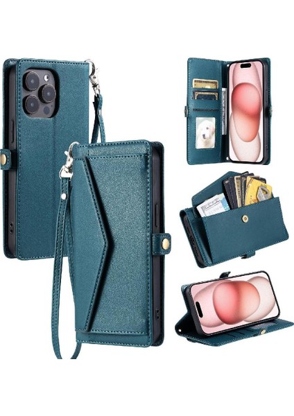 Cüzdan Crossbody Durumda IPhone 15 Pro Kart Tutucu Rfıd Engelleme Cüzdan (Yurt Dışından) fiyatları