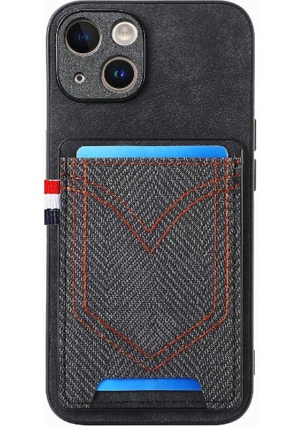 IPhone 15 Için Kılıf Artı Crad Yuvası Kot Cep Tasarım Manyetik Araç Montaj (Yurt Dışından) fırsatları