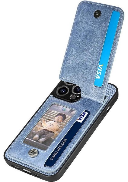 IPhone 13 Için Kılıf Pro Fermuar Cüzdan Crad Yuvası Manyetik Araç Montaj Standı (Yurt Dışından) indirimleri