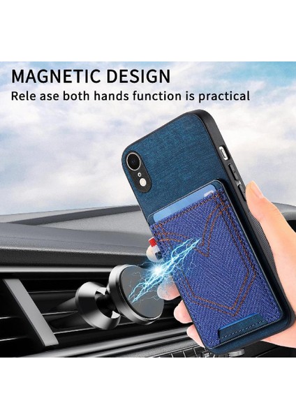 IPhone Xr Manyetik Araç Montaj Crad Yuvası Kot Cep Tasarımı (Yurt Dışından) indirimleri