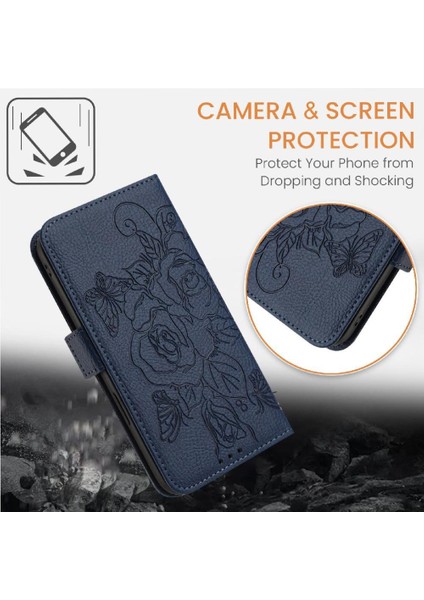 Xiaomi Poco X3 Nfc Pu Deri Kredi Kartı Yuvası ile Manyetik (Yurt Dışından)