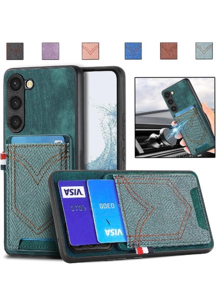 Samsung Galaxy S23 Manyetik Araç Montaj Kot Cep Tasarım Crad (Yurt Dışından)