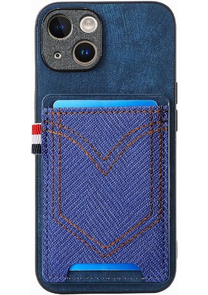 IPhone 15 Için Kılıf Artı Crad Yuvası Kot Cep Tasarım Manyetik Araç Montaj (Yurt Dışından) indirimleri