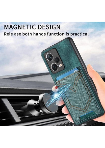 Xiaomi Redmi Için Not 12 Pro 5g Kot Cep Tasarım Manyetik Araba (Yurt Dışından) fiyatları