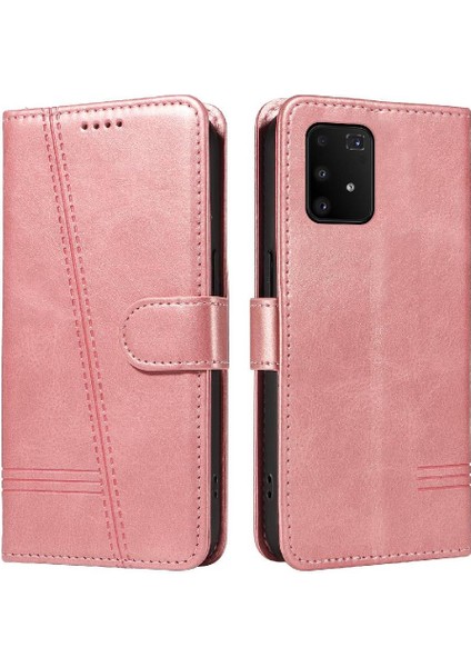 Samsung Galaxy S10 Lite Cüzdan Telefon Kılıfı Için Filp Durumda Preslenmiş Pu Deri (Yurt Dışından)