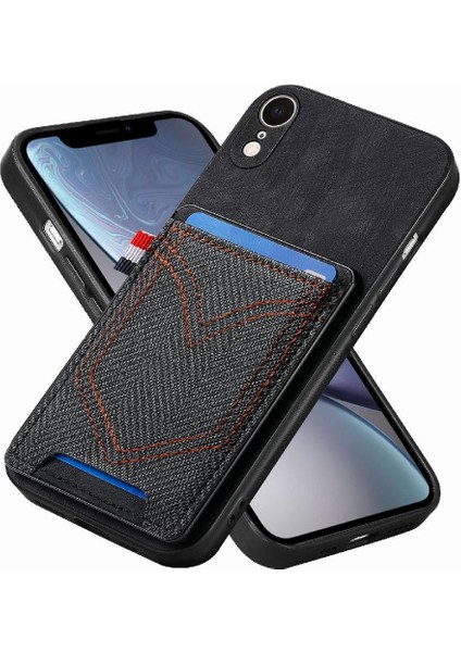 IPhone Xr Manyetik Araç Montaj Crad Yuvası Kot Cep Tasarımı (Yurt Dışından)