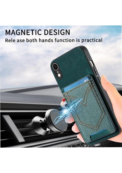 IPhone Xr Manyetik Araç Montaj Crad Yuvası Kot Cep Tasarımı (Yurt Dışından) modelleri