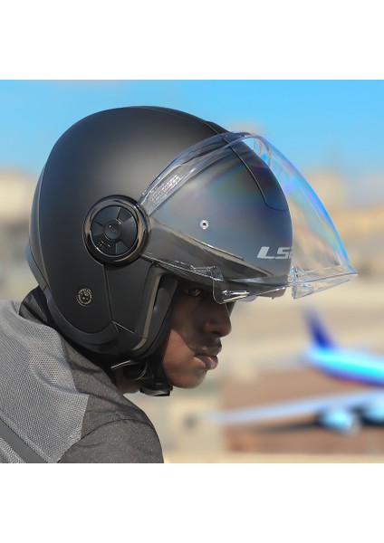 Classy Mat Siyah Kask Şeffaf Cam modelleri