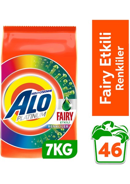 Platinum 7 kg Fairy Etkili Renkliler Aquapudra Toz Deterjan