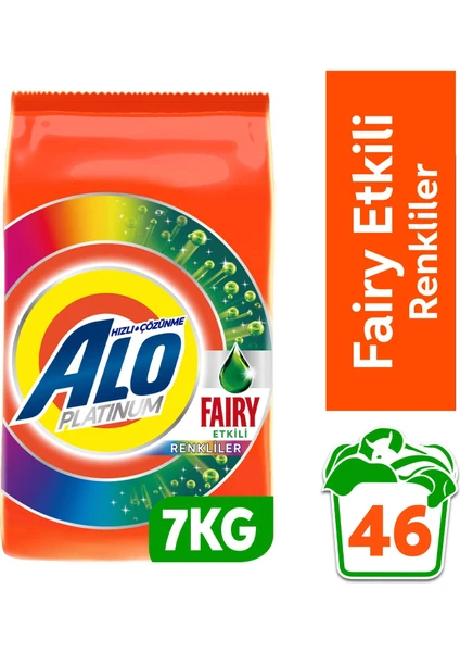 Platinum 7 kg Fairy Etkili Renkliler Aquapudra Toz Deterjan