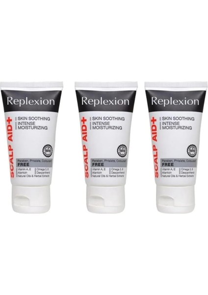 Scalp Aid+ 3'lü Bitkisel El Kremi Yoğun Nemlendirici ve Besleyici El Yüz Bakım Kremi Tüm Ciltler
