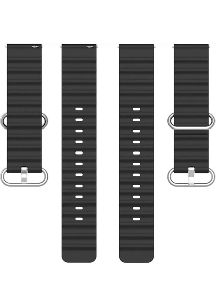 Amazfit Gts 2-2e İçin Delikli Silikon Kordon İçin Ocean Loop Silikon Kordon 20MM modelleri