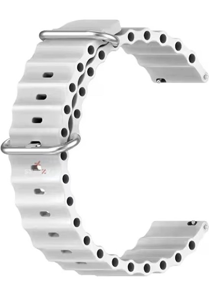 Garmin Vivoactive 4 İçin Ocean Loop Silikon Kordon 22MM