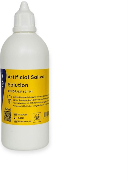 Yapay Tükürük Solüsyonu (Artificial Saliva) - Afnor  591-141 - 250 ml