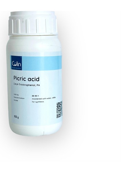 Pikrik Asit 98%- 100 gr (Moistened with water)