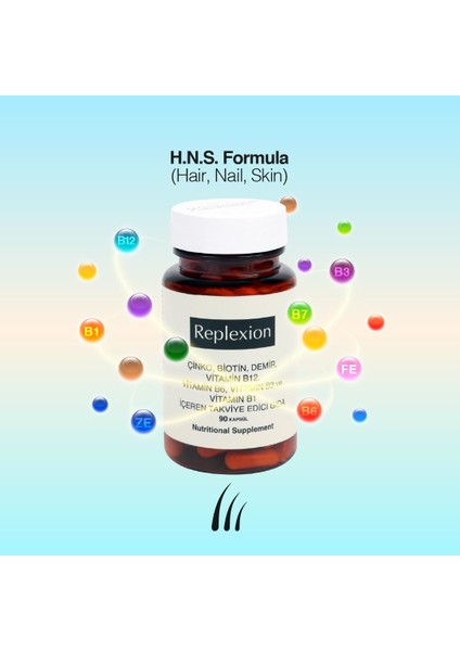 H.N.S. (Hair,Nail,Skin) 90 KAPSÜL GIDA TAKVİYESİ fiyatları