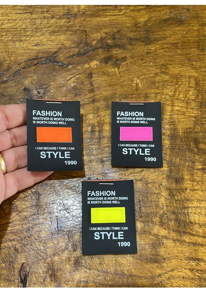 3 Adet Renkli Arma Seti Dikiş Giyim Aplike 6x4 cm